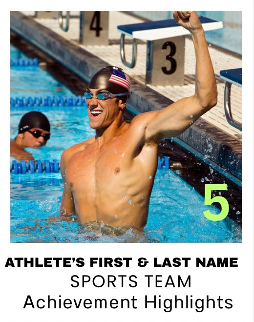 Custom Athlete Magnets – 3.25 x 4”