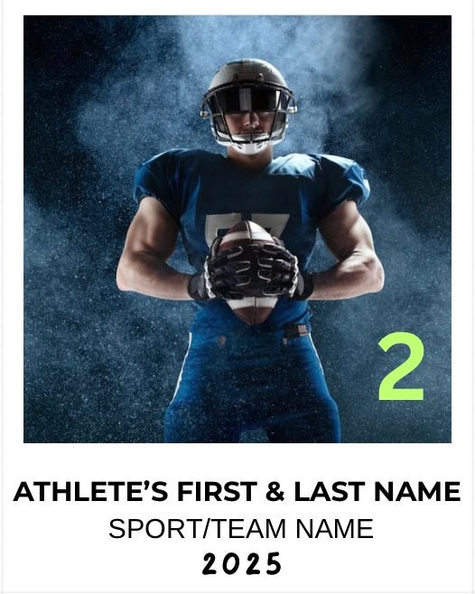 Custom Athlete Magnets – 3.25 x 4”